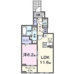 パーシモンＳの物件間取画像